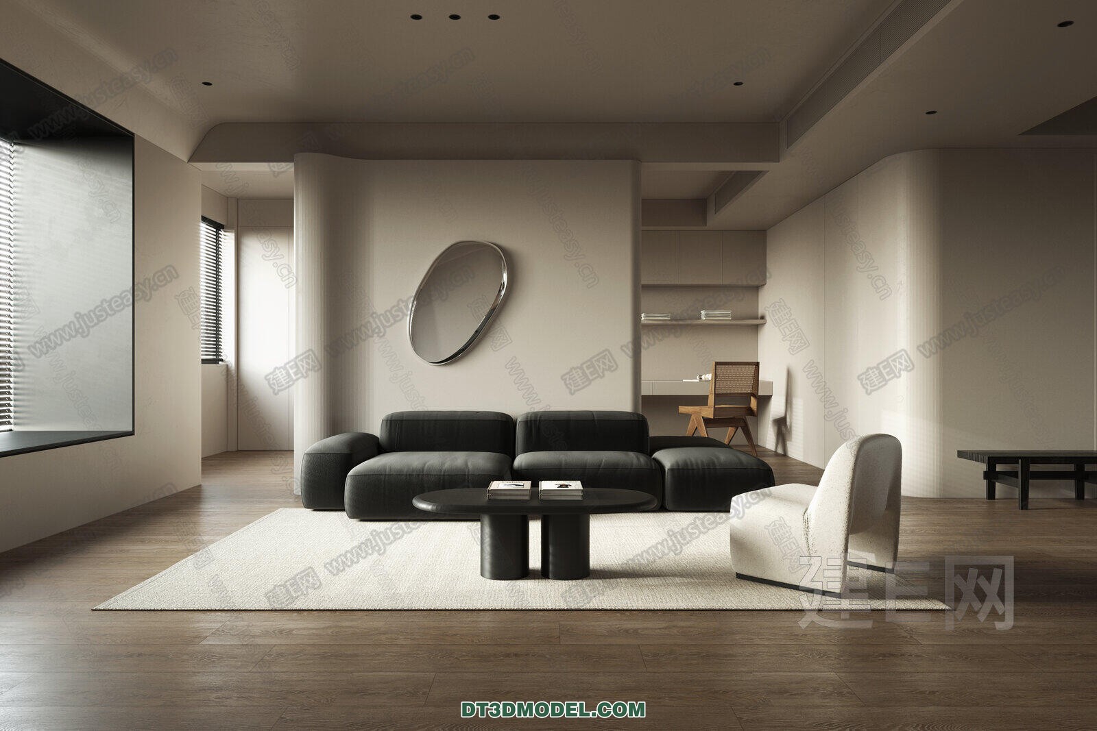 CORONA LIVING ROOM 3D MODELS – 124 - thumbnail 1