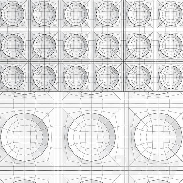 3d gypsum panels 3DS Max Model - thumbnail 2