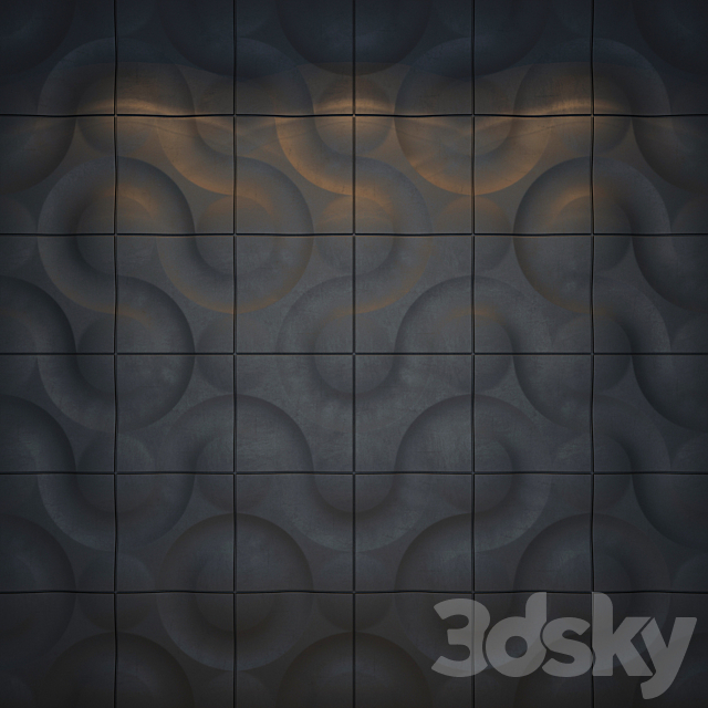 3D panel Circle 3DSMax File - thumbnail 1