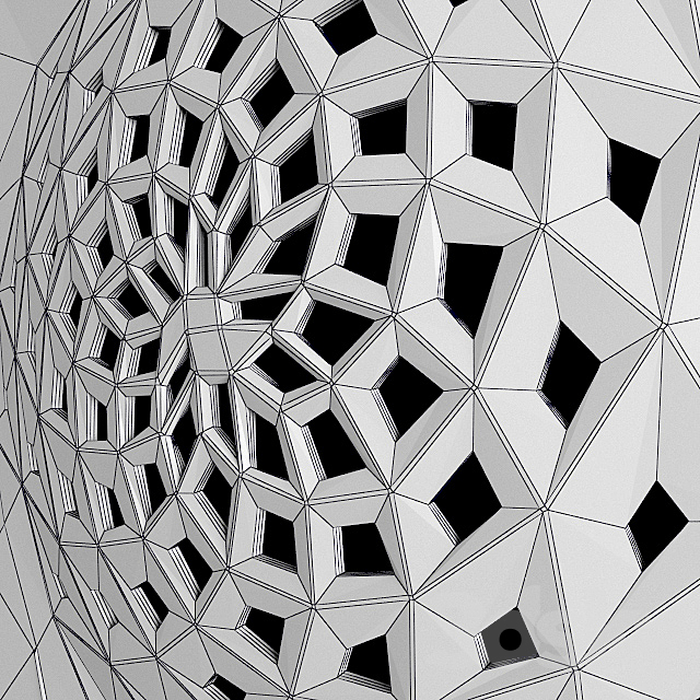 3D Panel Corian Phyllotaxis 3DS Max Model - thumbnail 3