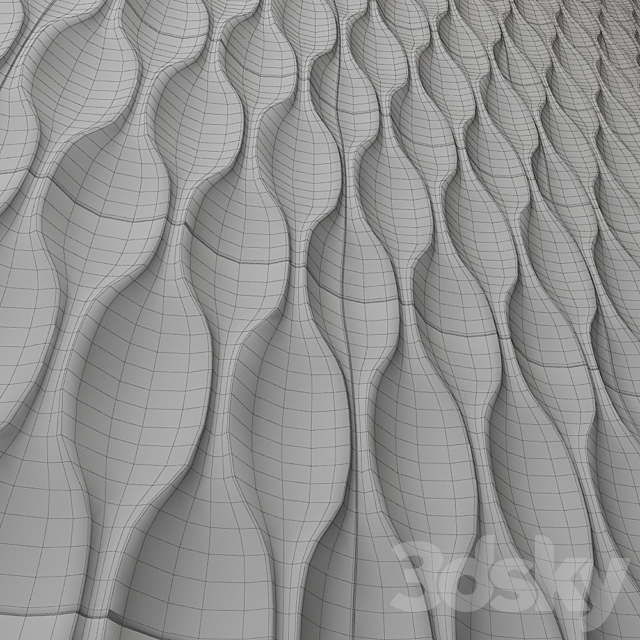 3d panel Design Blade 3DS Max Model - thumbnail 3