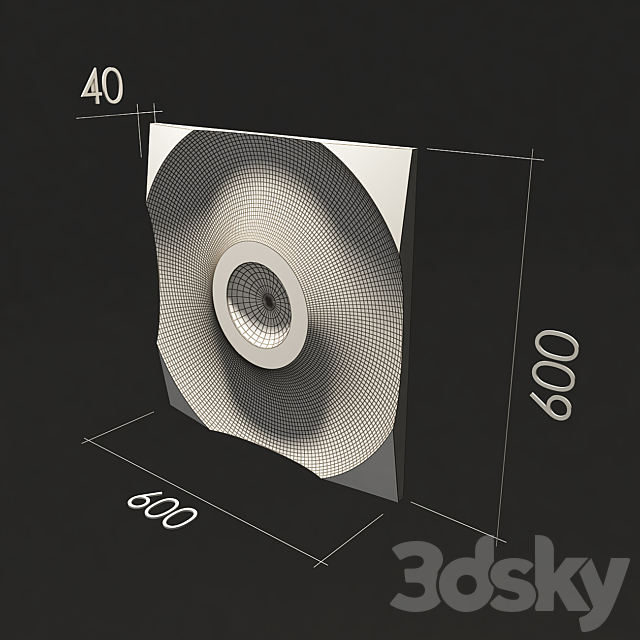 3d panel ostap # 1 3DS Max Model - thumbnail 2