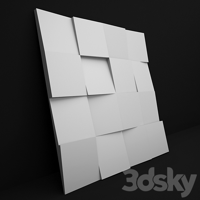 3D panel “Quadro” 3DSMax File - thumbnail 2