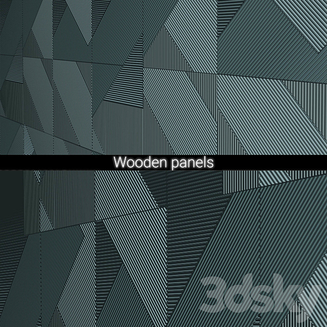 3D panels Emmemobili STRIPES BOISERIE 3DS Max Model - thumbnail 3