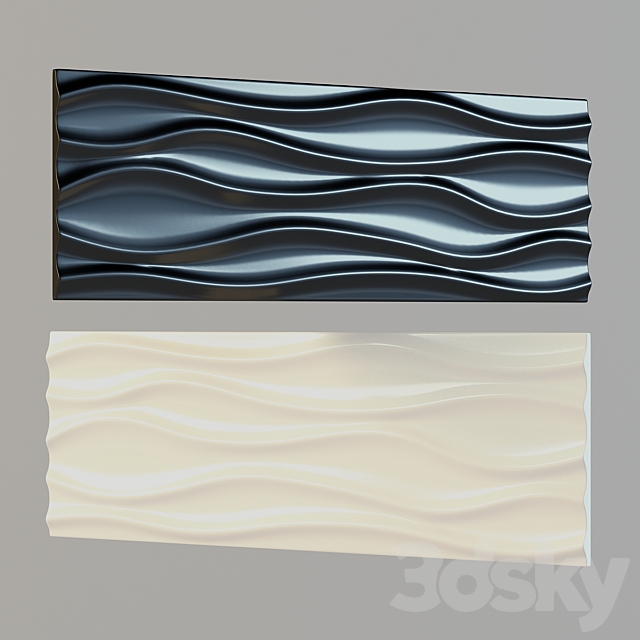 3d wave pattern 3ds Max - thumbnail 1