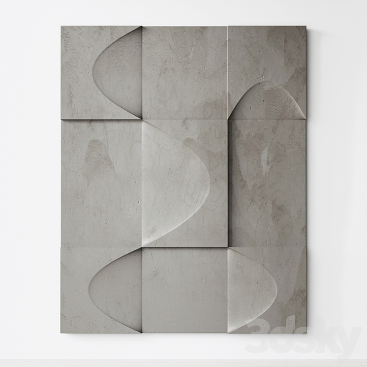 Abstract composition. Relief. Plateau. 15 3DS Max Model - thumbnail 1