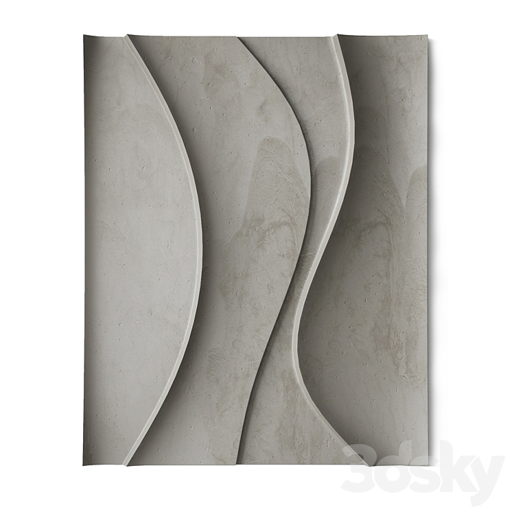 Abstract composition. Relief. Plateau. 9 3DS Max Model - thumbnail 1