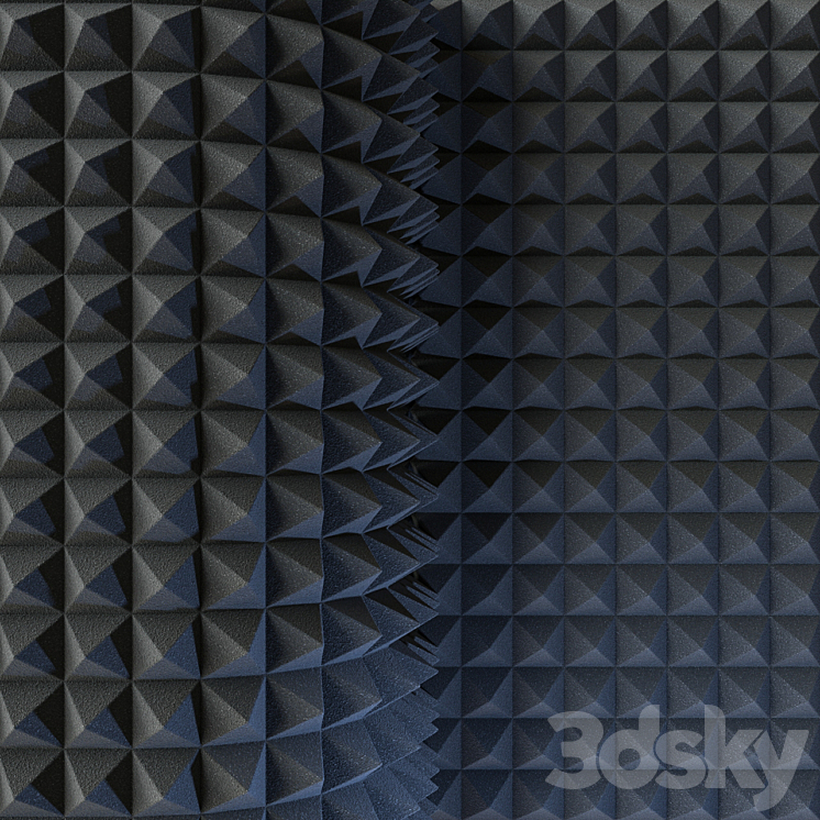 acoustic panels 3DS Max Model - thumbnail 1