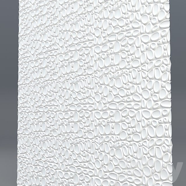 Bubbly panel 3DS Max Model - thumbnail 2