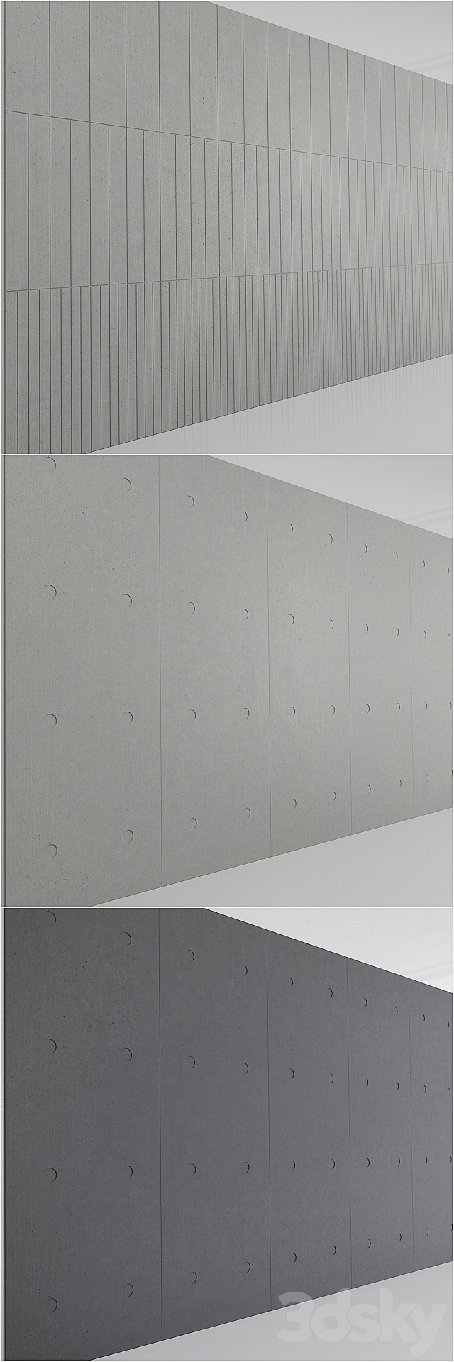 Concrete LCDA – Panbeton – Beton panels 3DS Max Model - thumbnail 3