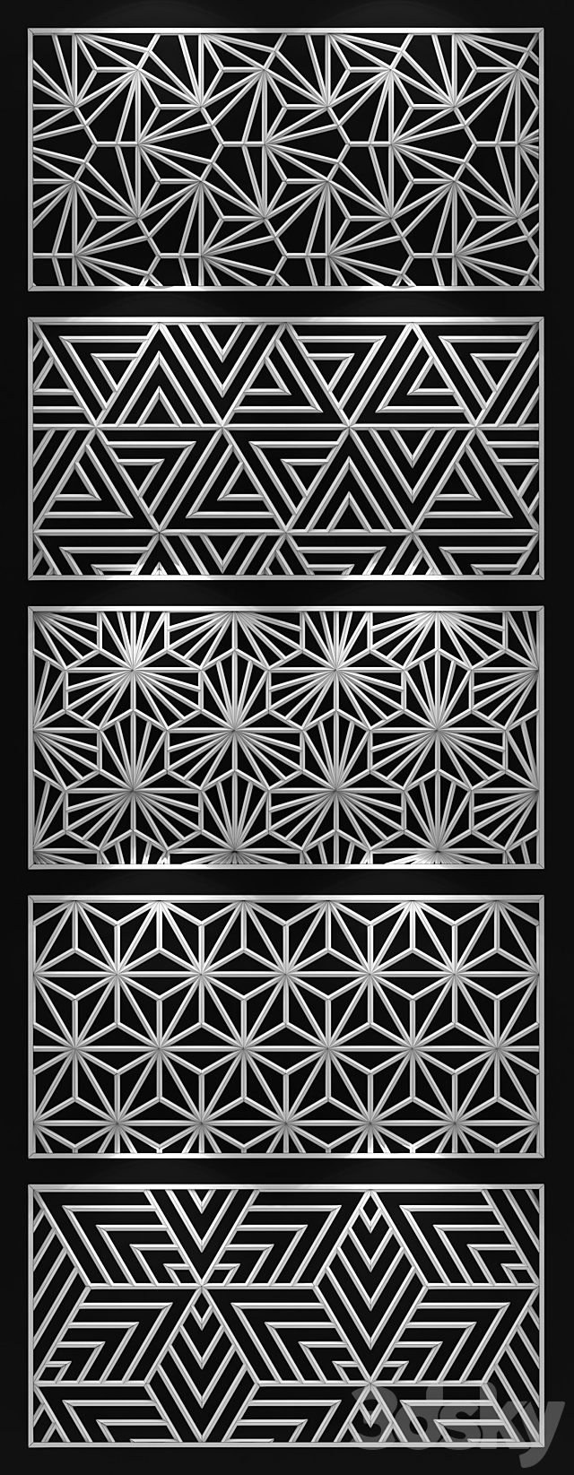 Decorative panel 3DS Max Model - thumbnail 3