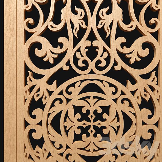 decorative panel-partition 3ds Max - thumbnail 3