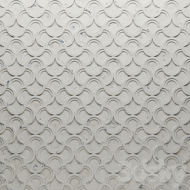 Decorative wall marble panels 3ds Max - thumbnail 1