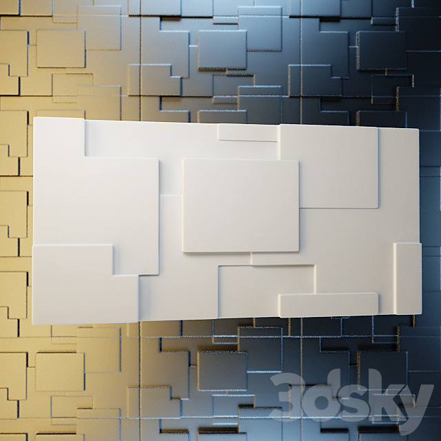 Decorative wall panel Artpole Space E 3DS Max Model - thumbnail 1