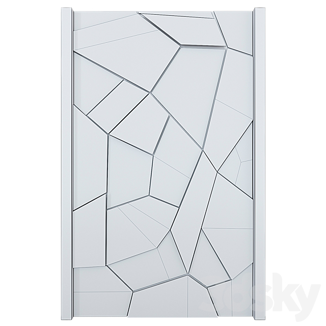 Decorative wall panel with lighting 03 3DS Max Model - thumbnail 3