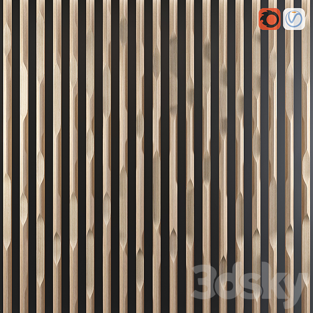 Edge decor panel 3DS Max Model - thumbnail 2