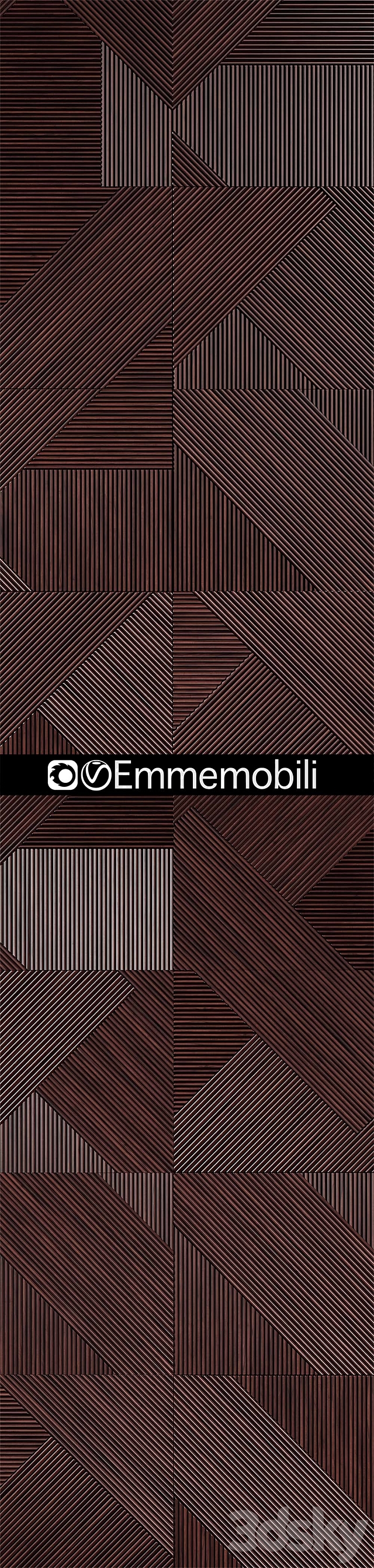 Emmemobili STRIPES BOISERIE panels 3ds Max - thumbnail 3