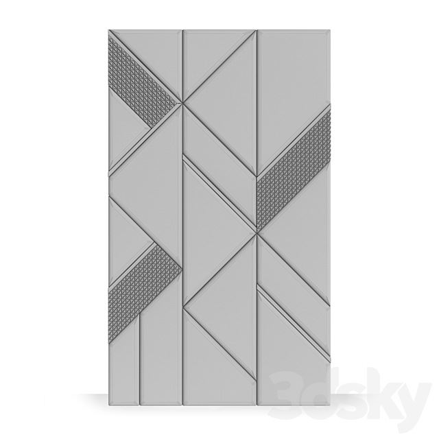 FIFTYFOURMS Siesta wall panels 3DS Max Model - thumbnail 3