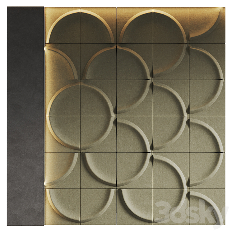 GAIA Acoustic Wall Panel by Blastation 3DS Max Model - thumbnail 1