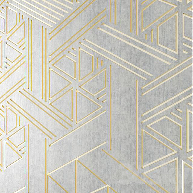 GRAVED GOLDEN ORNAMENT WALL PANEL 3ds Max - thumbnail 2