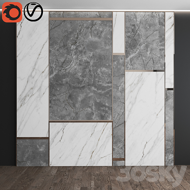 marble panel 5 3ds Max - thumbnail 1