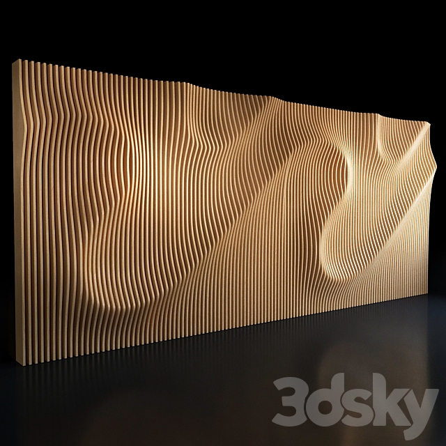 Parametric wall 005 3DS Max Model - thumbnail 2