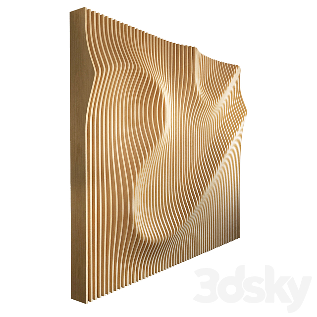 Parametric wall 005 3DS Max Model - thumbnail 4