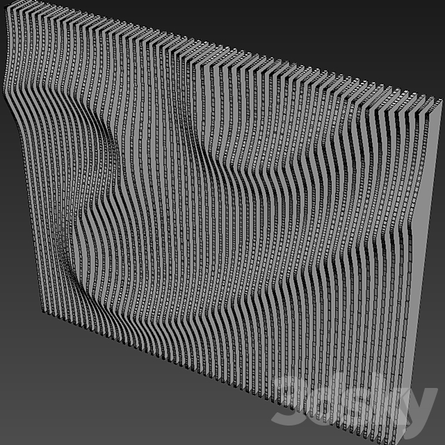 Parametric wall 005 3DS Max Model - thumbnail 7