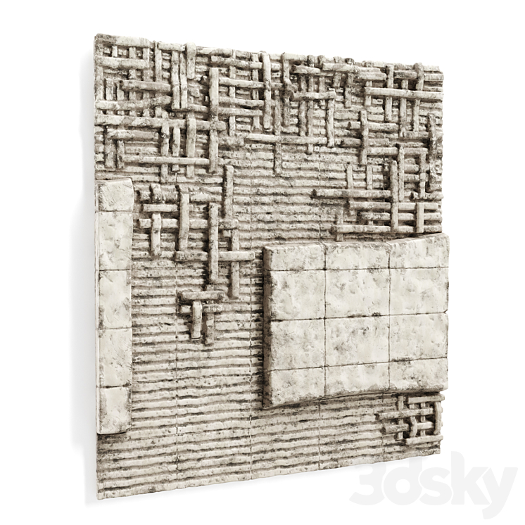 Peter Lane wallmounte ceramic panel 3DS Max Model - thumbnail 2