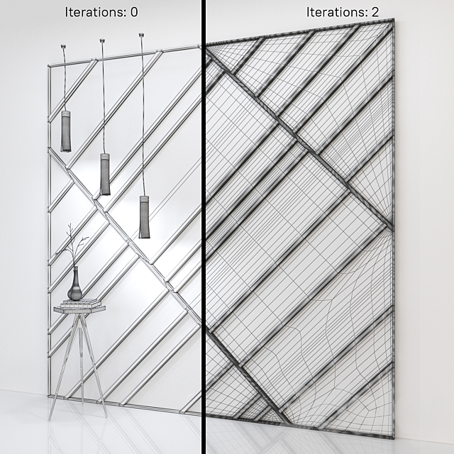 Rectangle Bar 3DS Max Model - thumbnail 2