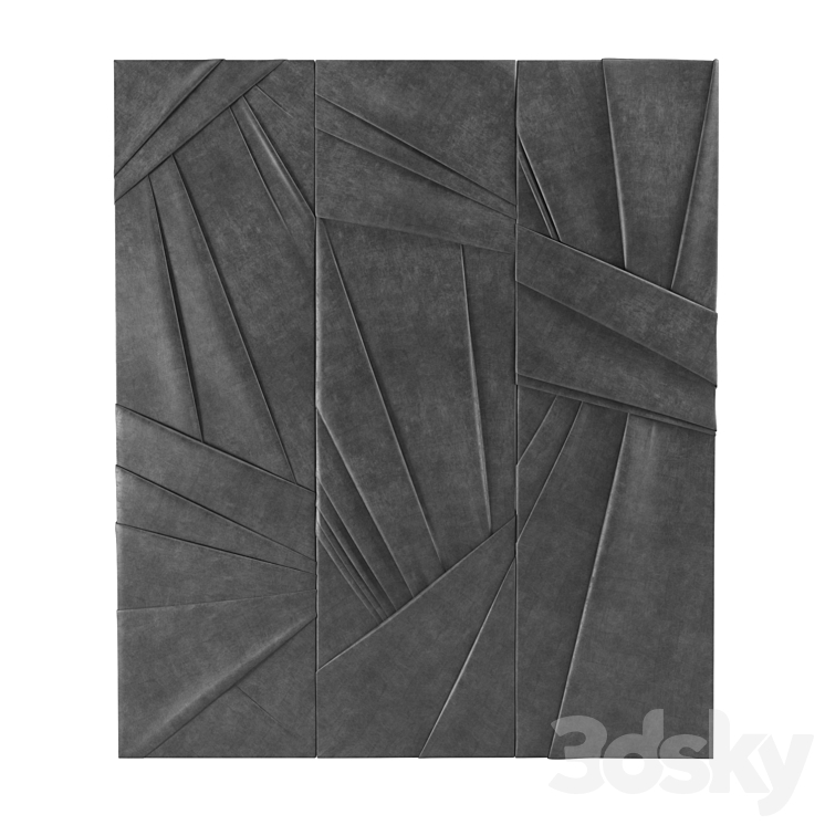 Soft wall panels MP15 3DS Max Model - thumbnail 1