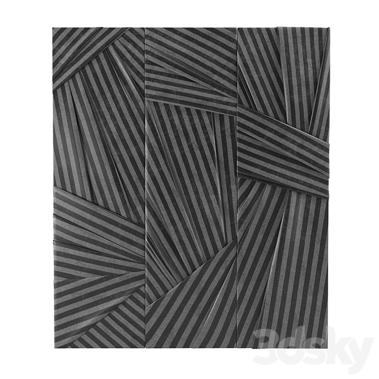 Soft wall panels MP15 3DS Max Model - thumbnail 2