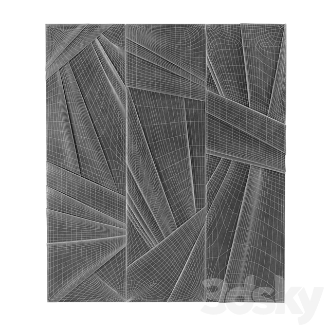 Soft wall panels MP15 3DS Max Model - thumbnail 3