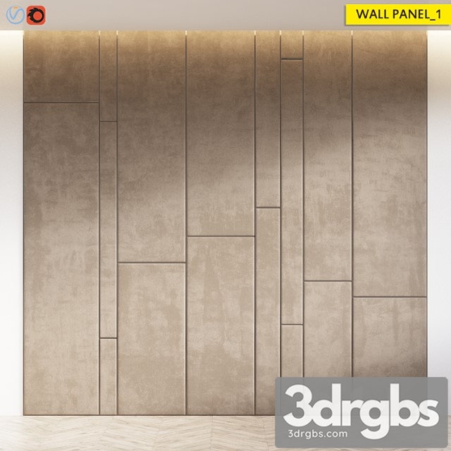 Wall panel 1 3dsmax Download - thumbnail 1