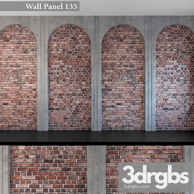 Wall Panel 135 1 3dsmax Download - thumbnail 1
