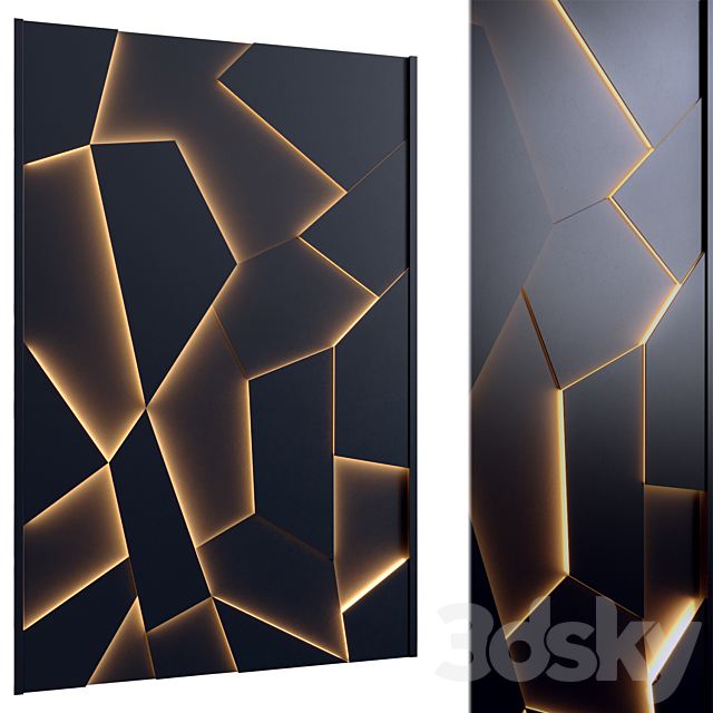 Wall panel 3ds Max - thumbnail 1