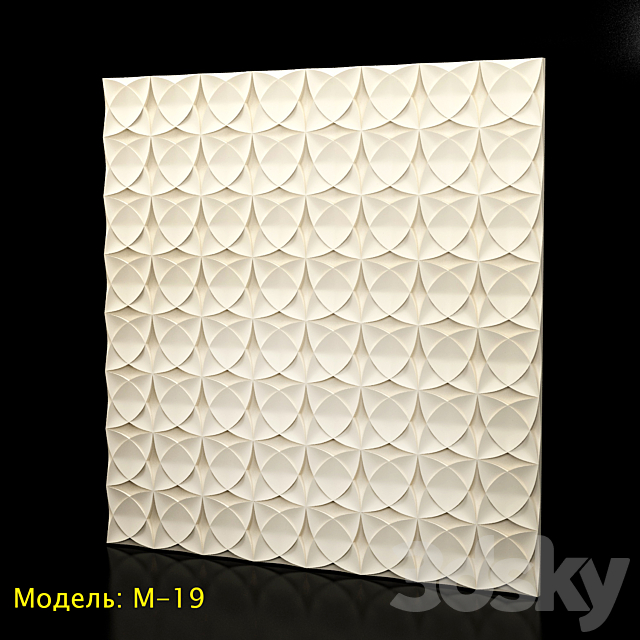 Wall panel 3ds Max - thumbnail 3