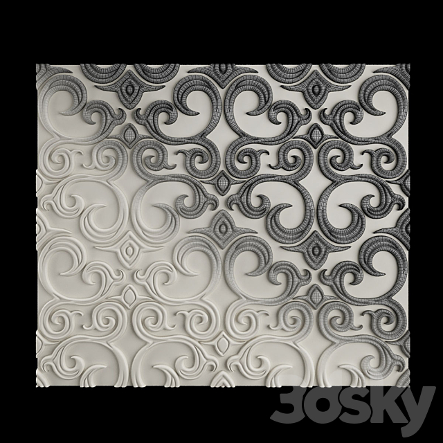 Wall panel 3DS Max Model - thumbnail 2