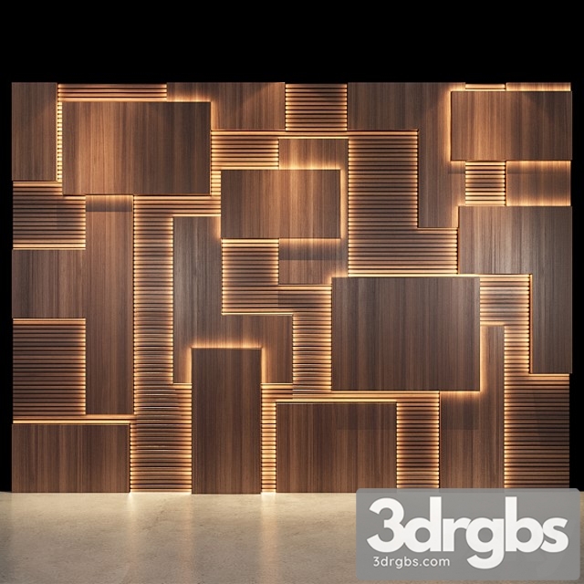 Wall Panel 54 2 3dsmax Download - thumbnail 1