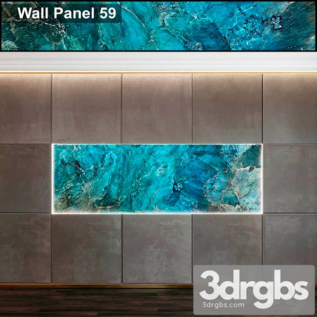 Wall Panel 59 3 3dsmax Download - thumbnail 1