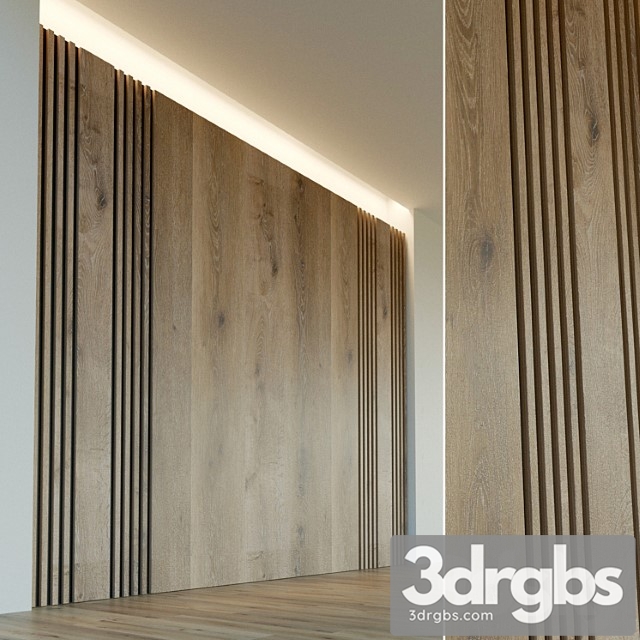 Wall Panel Made Of Wood Decorative Wall 28 3dsmax Download - thumbnail 1