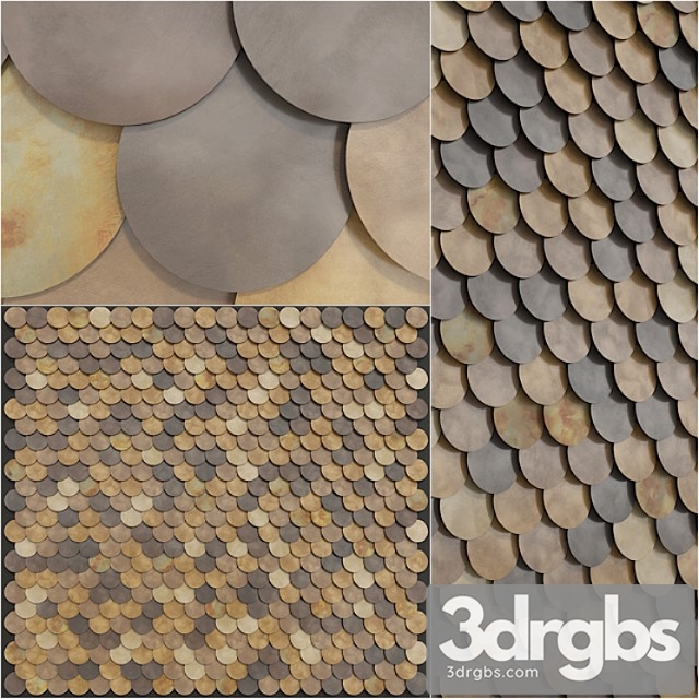 Wall panels circle wall – de castelli 3dsmax Download - thumbnail 1