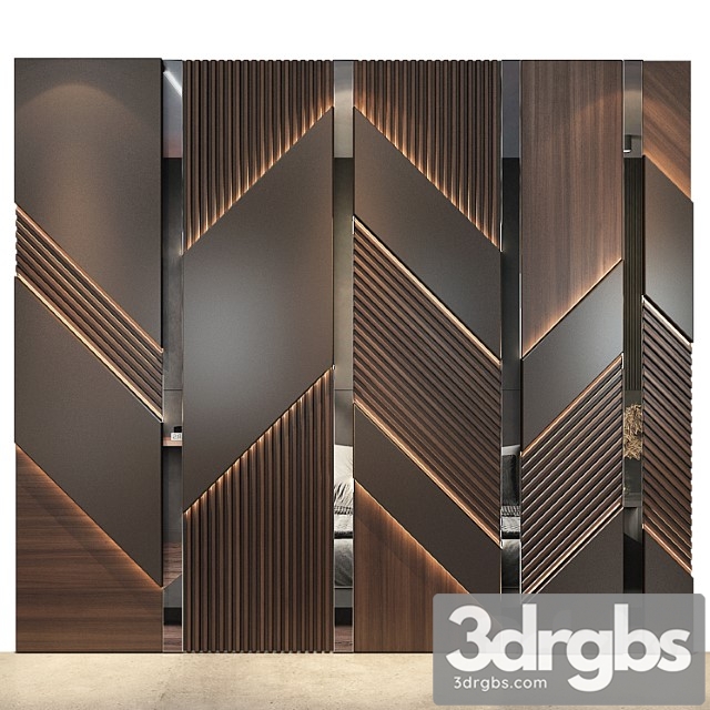 Wall Panels Set 106 3dsmax Download - thumbnail 1