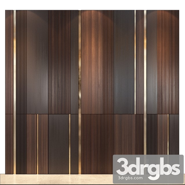 Wall Panels Set 115 3dsmax Download - thumbnail 1