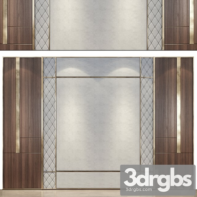 Wall Panels Set 143 3dsmax Download - thumbnail 1