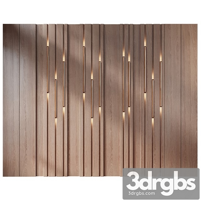 Wall Panels Set 218 3dsmax Download - thumbnail 1