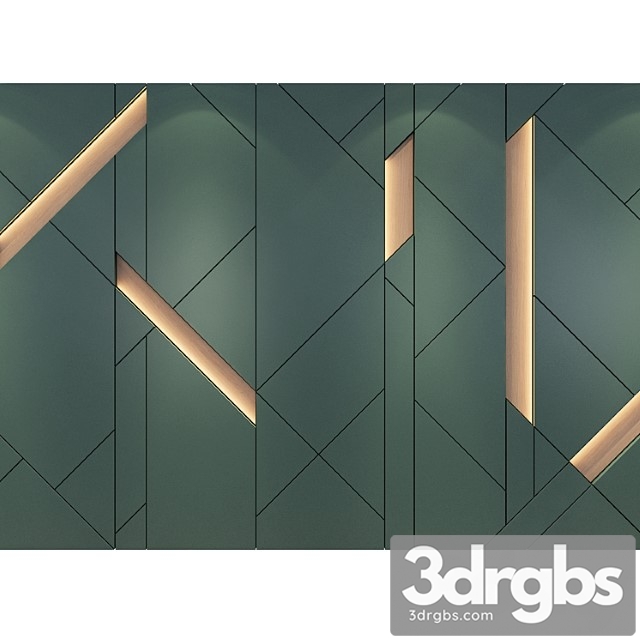 Wall Panels Set 246 3dsmax Download - thumbnail 1