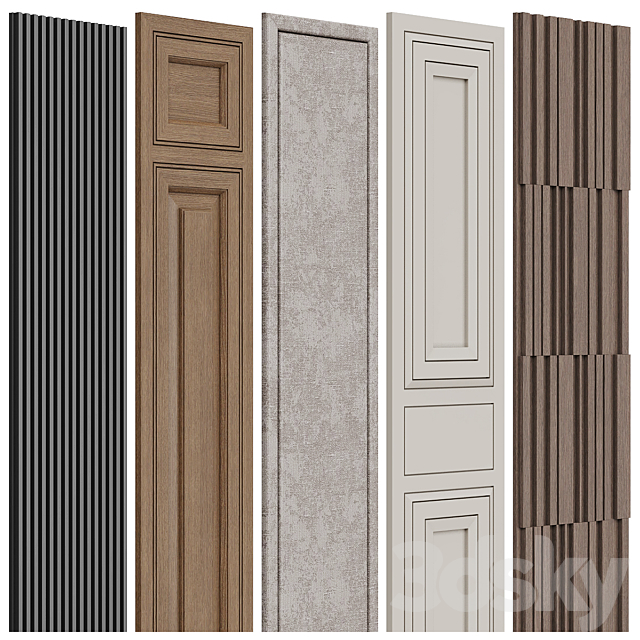 Wall panels (v1) 3DS Max Model - thumbnail 2