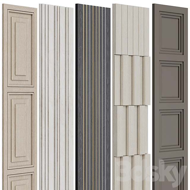 Wall panels (v2) 3DS Max Model - thumbnail 2