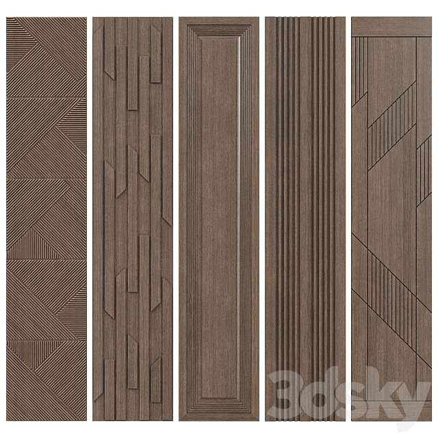 Wall panels (v3) 3DS Max Model - thumbnail 2